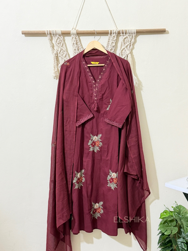 Embroidered suit